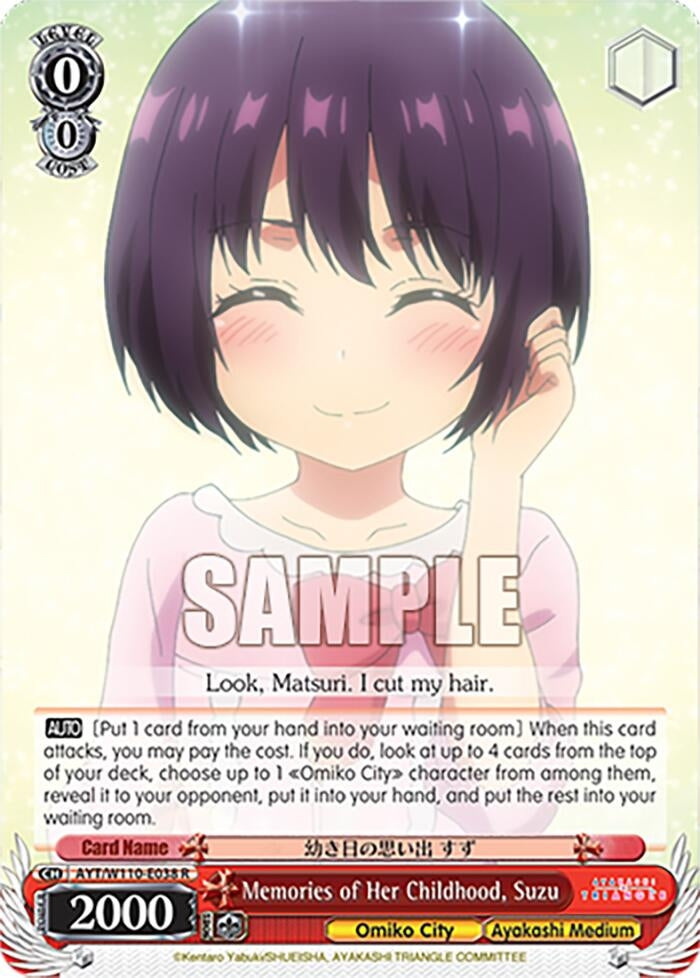 Memories of Her Childhood Suzu (110038) [AYT] - Weiss Schwarz Single