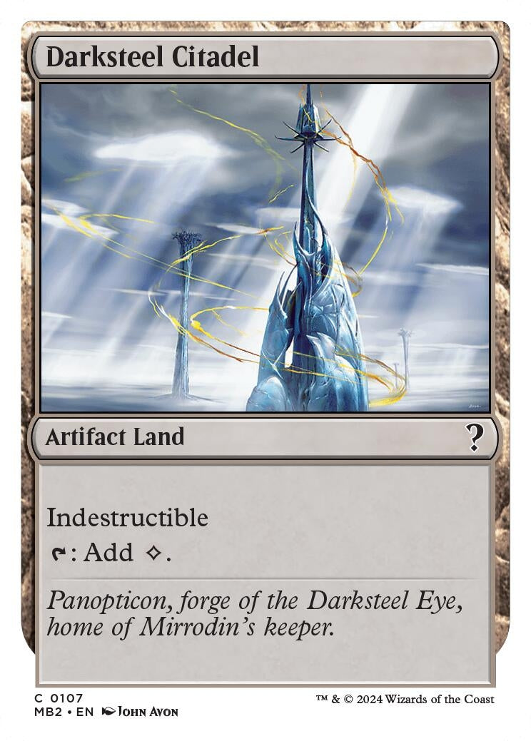 Darksteel Citadel (White Border) (107) [MB2] - MTG Single