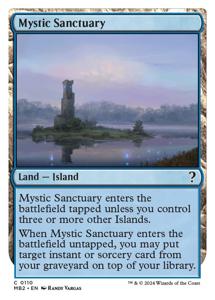 Mystic Sanctuary (White Border) (110) [MB2] - MTG Single