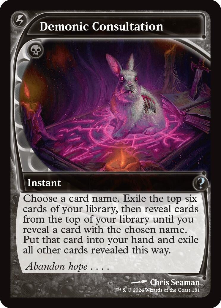 Demonic Consultation (Future Sight) (181) [MB2] - MTG Single