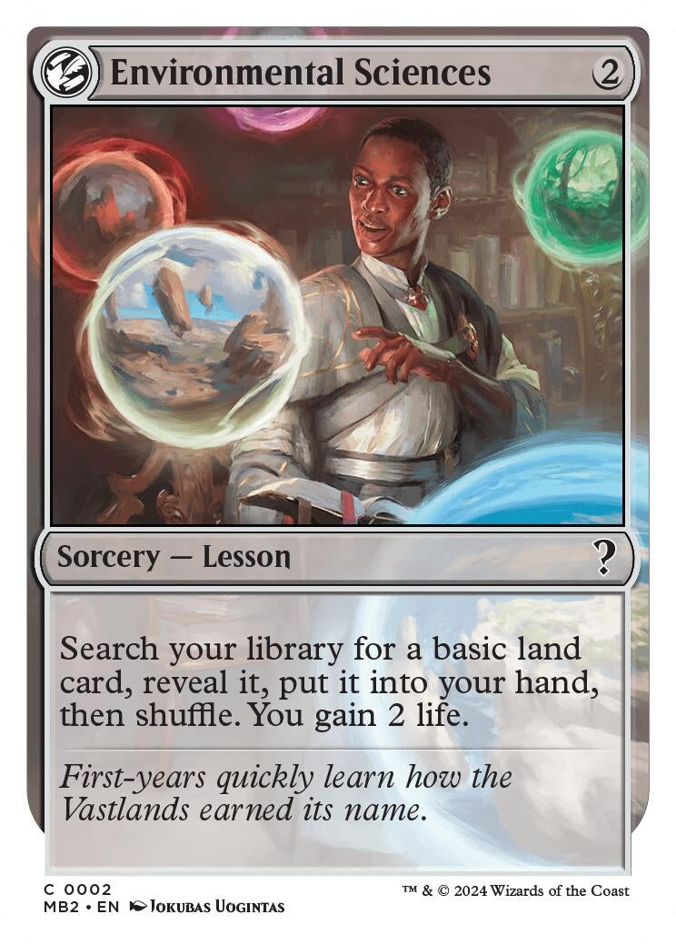 Environmental Sciences (White Border) (2) [MB2] - MTG Single