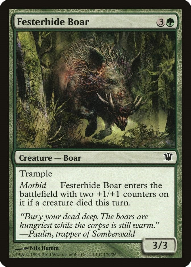Festerhide Boar (179) [ISD] - MTG Single