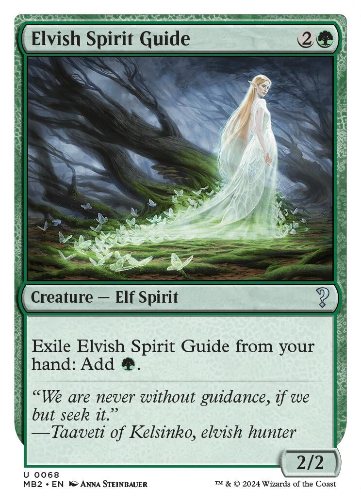 Elvish Spirit Guide (White Border) (68) [MB2] - MTG Single