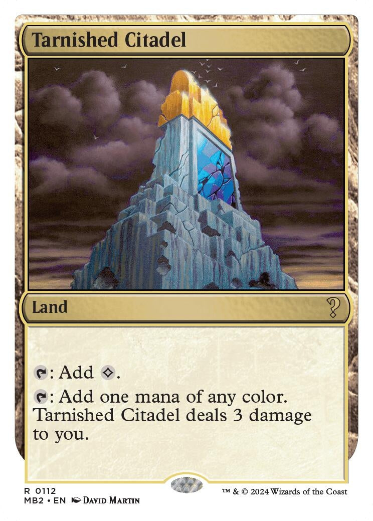 Tarnished Citadel (White Border) (112) [MB2] - MTG Single