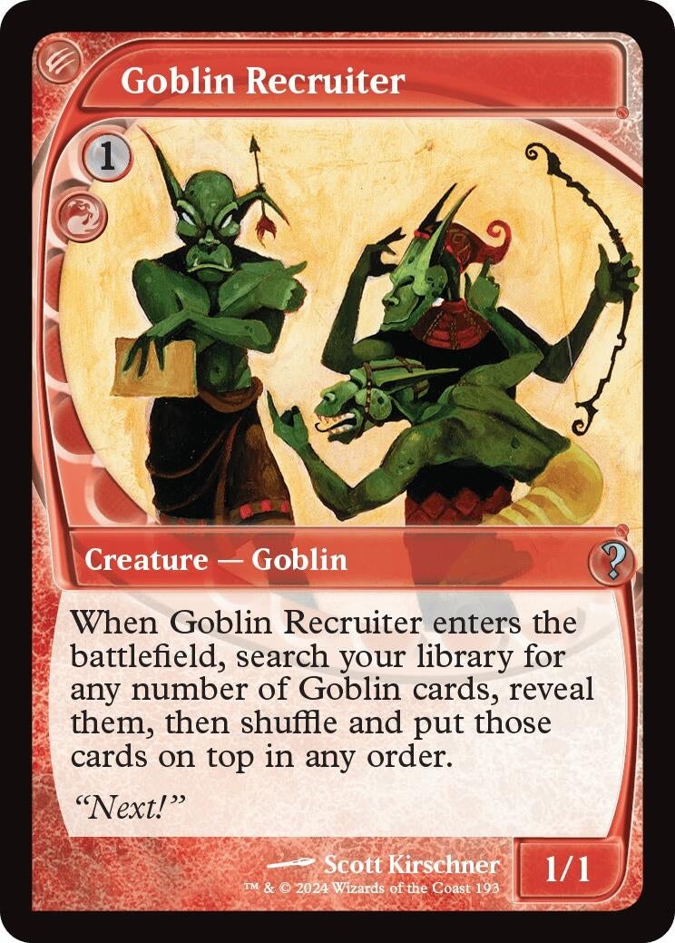 Goblin Recruiter (Future Sight) (193) [MB2] - MTG Single