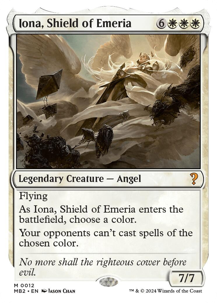 Iona Shield of Emeria (White Border) (12) [MB2] - MTG Single