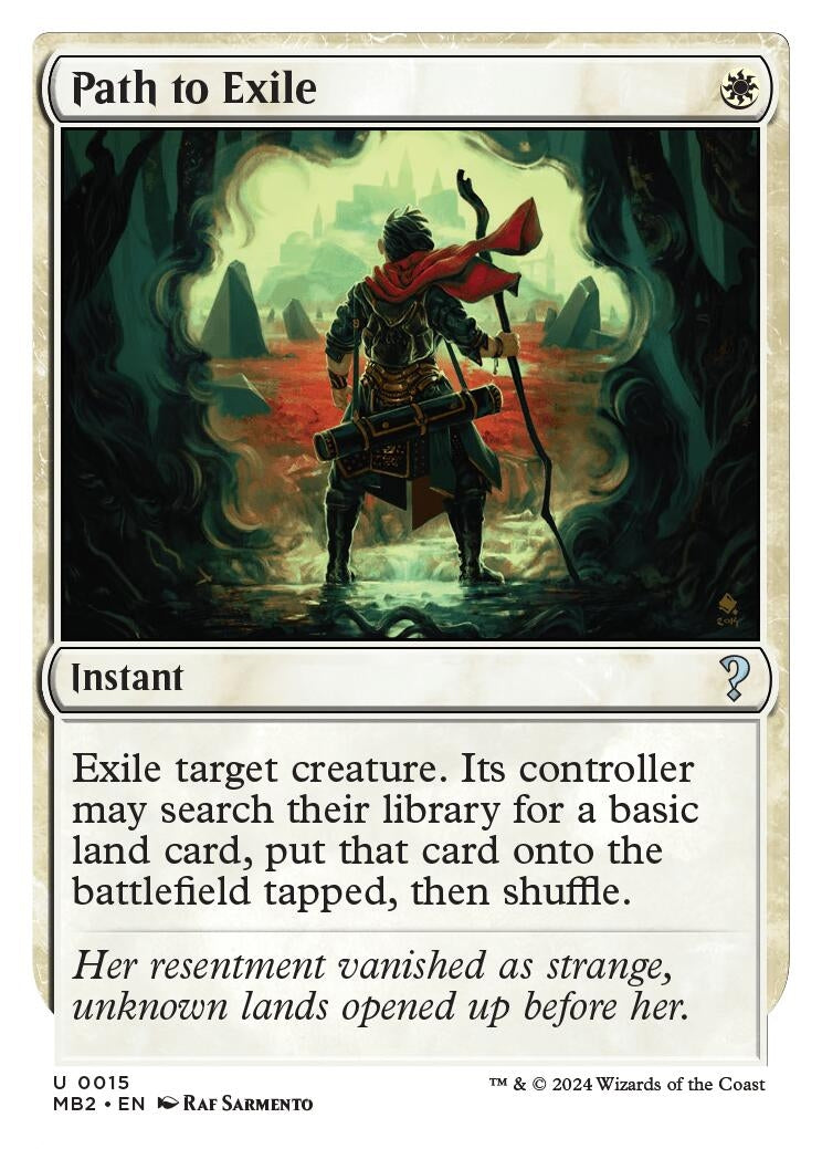 Path to Exile (White Border) (15) [MB2] - MTG Single