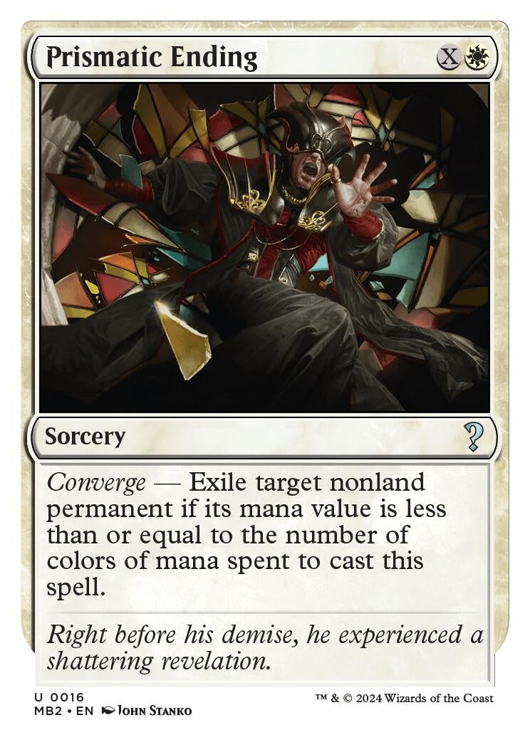 Prismatic Ending (White Border) (16) [MB2] - MTG Single