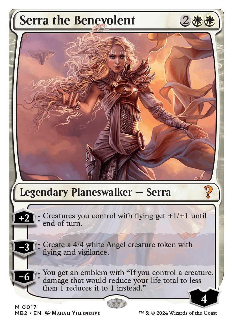 Serra the Benevolent (White Border) (17) [MB2] - MTG Single