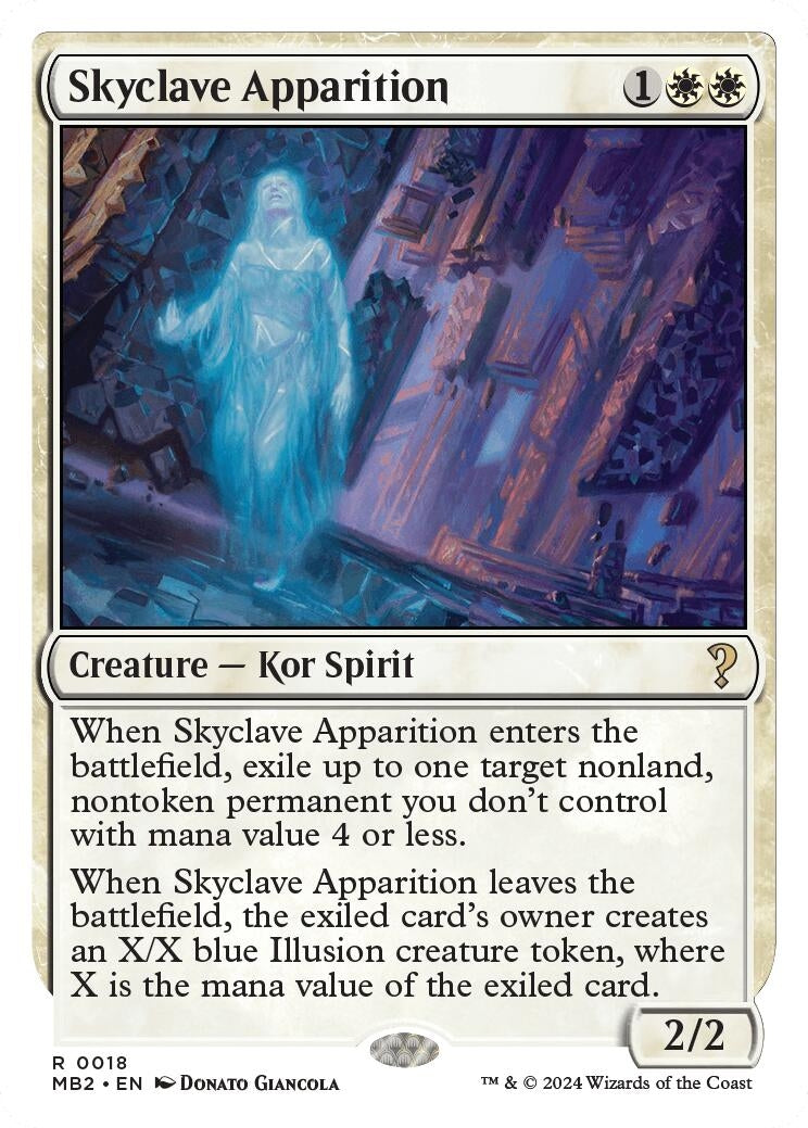 Skyclave Apparition (White Border) (18) [MB2] - MTG Single