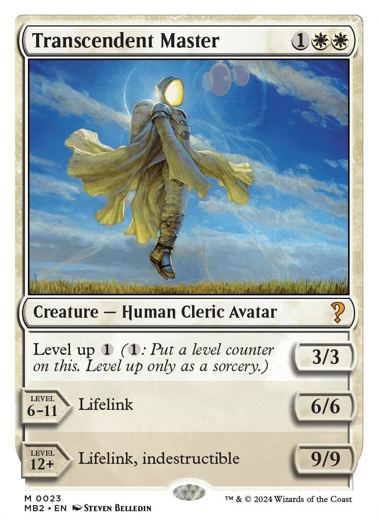 Transcendent Master (White Border) (23) [MB2] - MTG Single