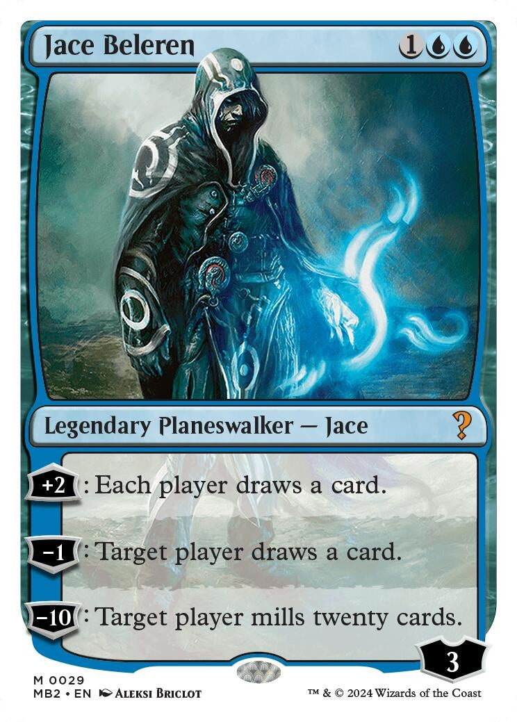 Jace Beleren (White Border) (29) [MB2] - MTG Single