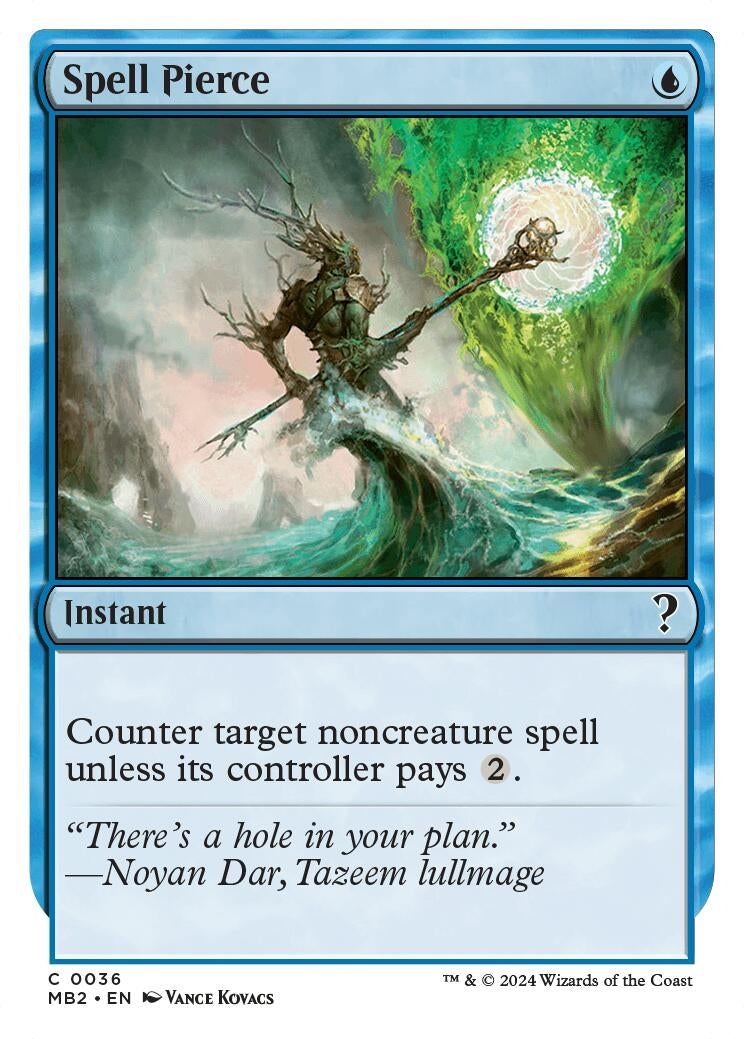 Spell Pierce (White Border) (36) [MB2] - MTG Single