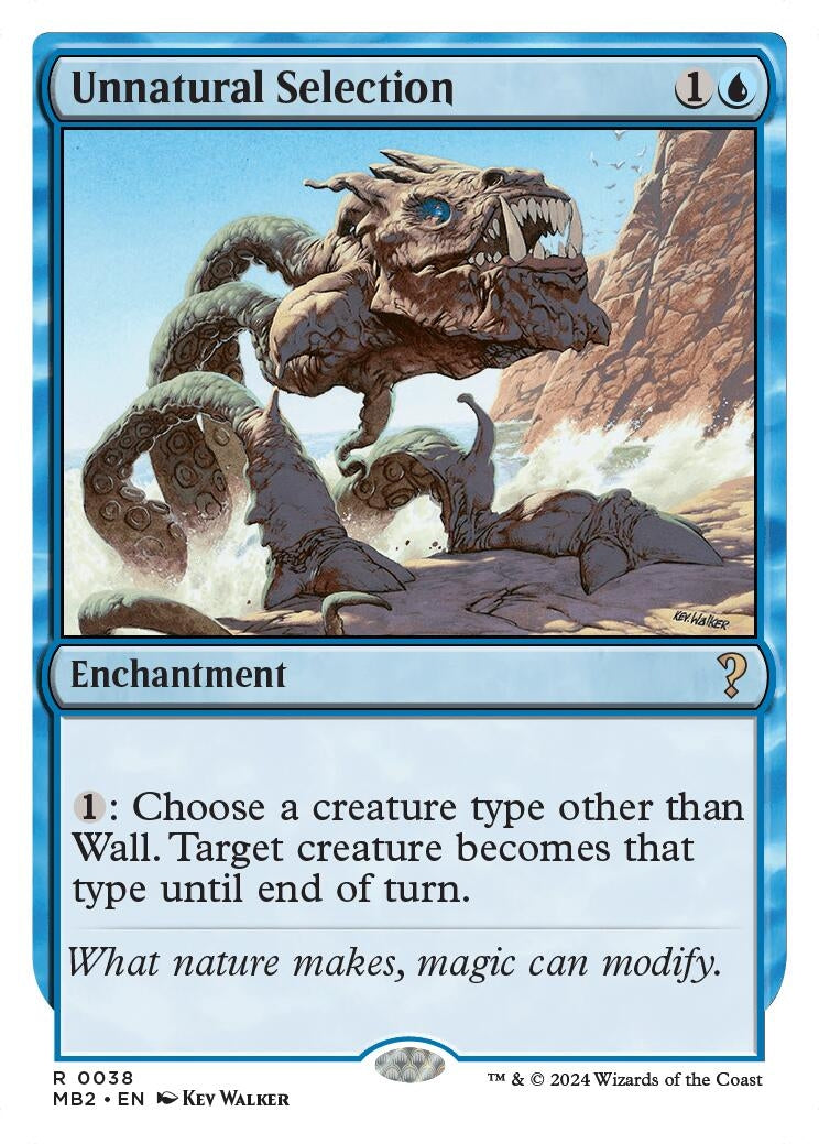 Unnatural Selection (White Border) (38) [MB2] - MTG Single