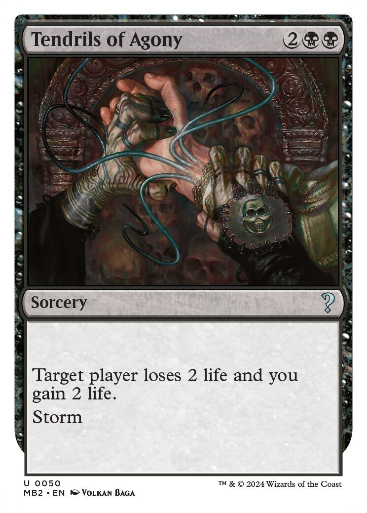 Tendrils of Agony (White Border) (50) [MB2] - MTG Single