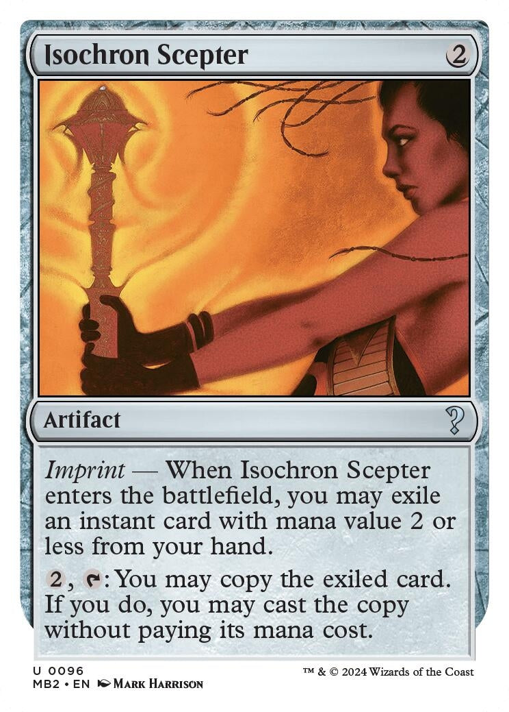 Isochron Scepter (White Border) (96) [MB2] - MTG Single