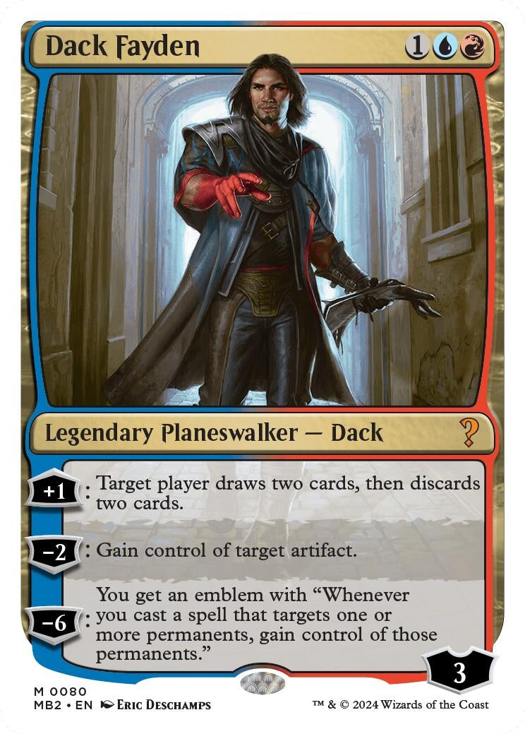 Dack Fayden (White Border) (80) [MB2] - MTG Single