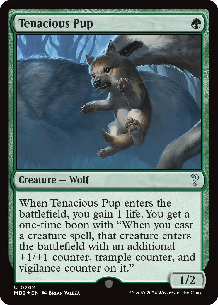 Tenacious Pup (262) [MB2] - MTG Single