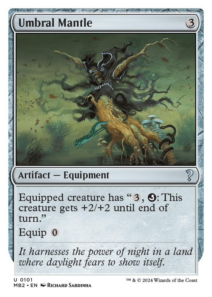 Umbral Mantle (White Border) (101) [MB2] - MTG Single