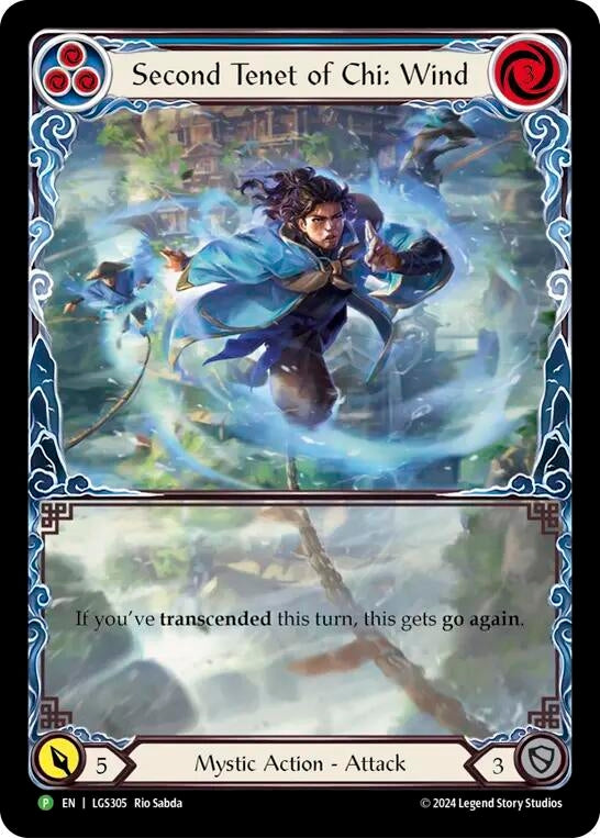 Second Tenet of Chi: Wind - LGS305 (305) [PR] - Flesh and Blood TCG Single