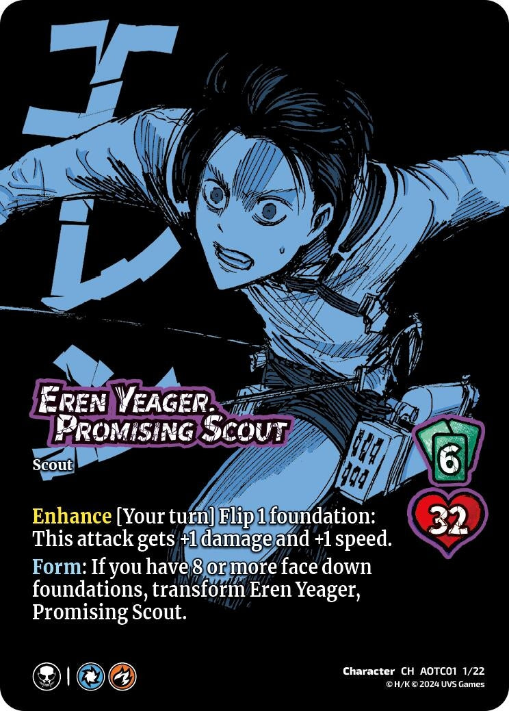 Eren Yeager Promising Scout // Attack Titan Ferocious Challenger (1122) [CSAOT] - UniVersus Single