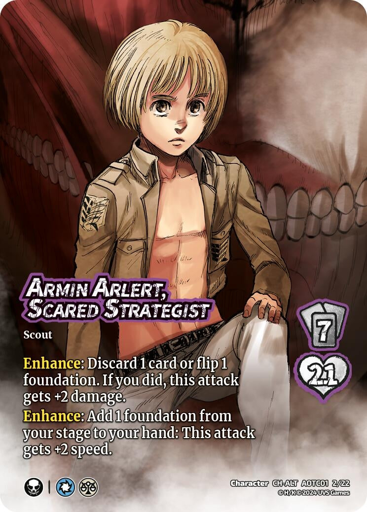Armin Arlert Scared Strategist (Alternate Art) (1222) [CSAOT] - UniVersus Single
