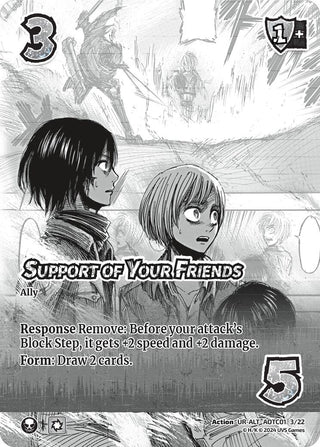 Support of Your Friends (Alternate Art) (1322) [CSAOT] - UniVersus Single
