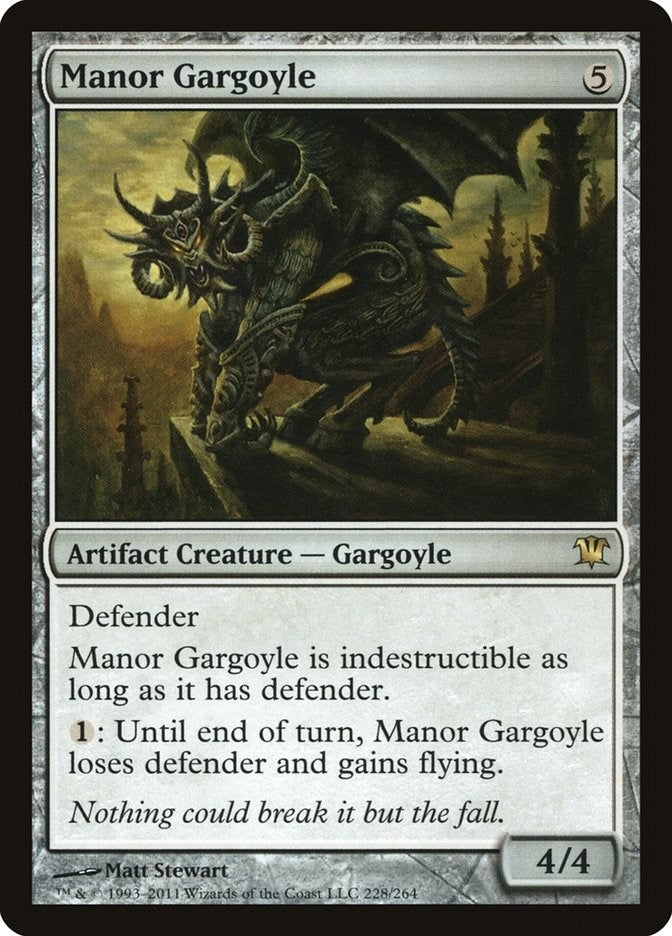 Manor Gargoyle (228) [ISD] - MTG Single