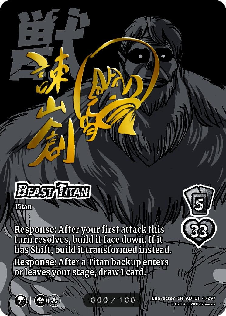 Beast Titan (Serial Numbered) (2) [AOT1] - UniVersus Single