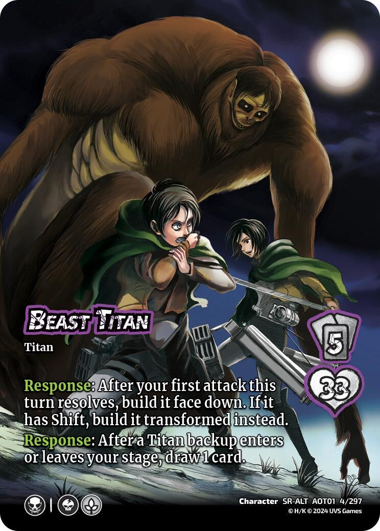 Beast Titan (Alternate Art) (4) [AOT1] - UniVersus Single