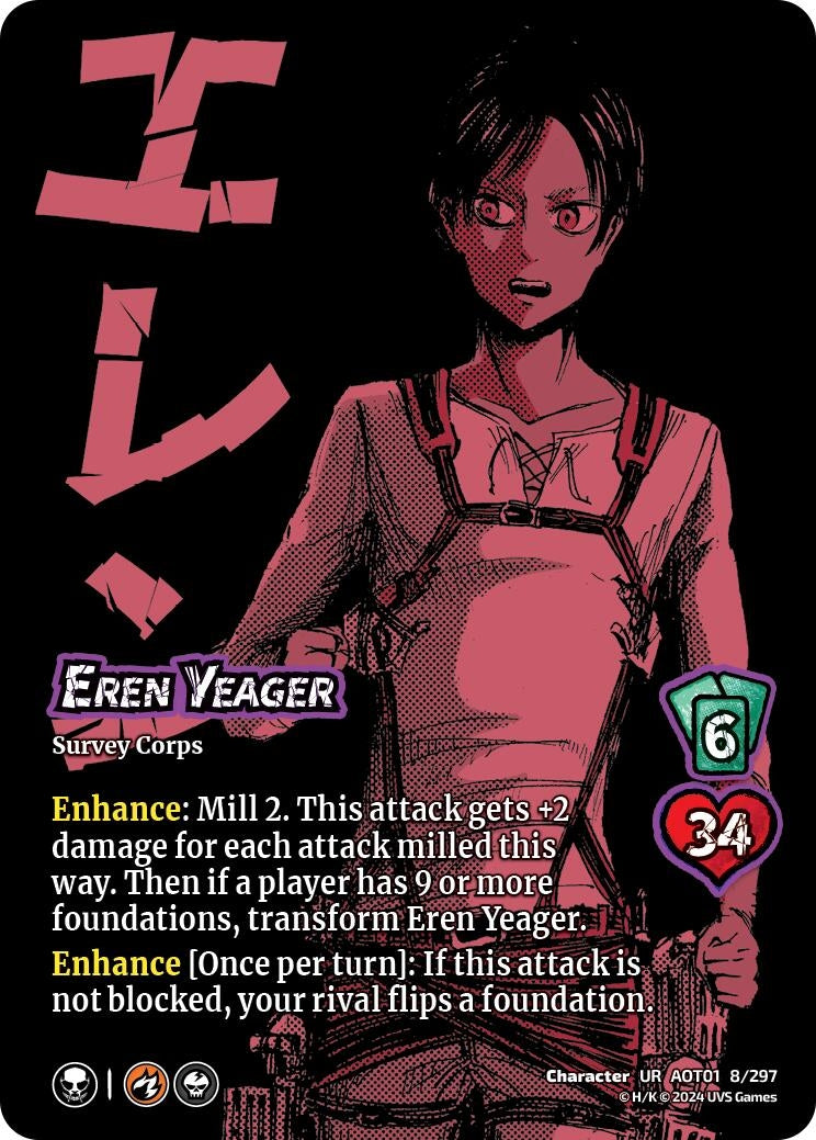 Eren Yeager // Eren Attack Titan (8) [AOT1] - UniVersus Single