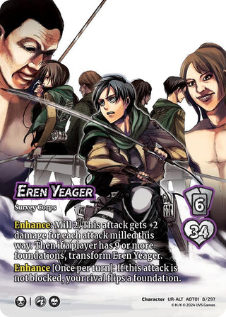 Eren Yeager // Eren Attack Titan (Alternate Art) (8) [AOT1] - UniVersus Single