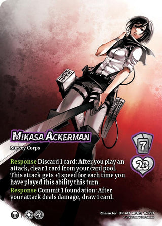 Mikasa Ackerman (Alternate Art) (16) [AOT1] - UniVersus Single