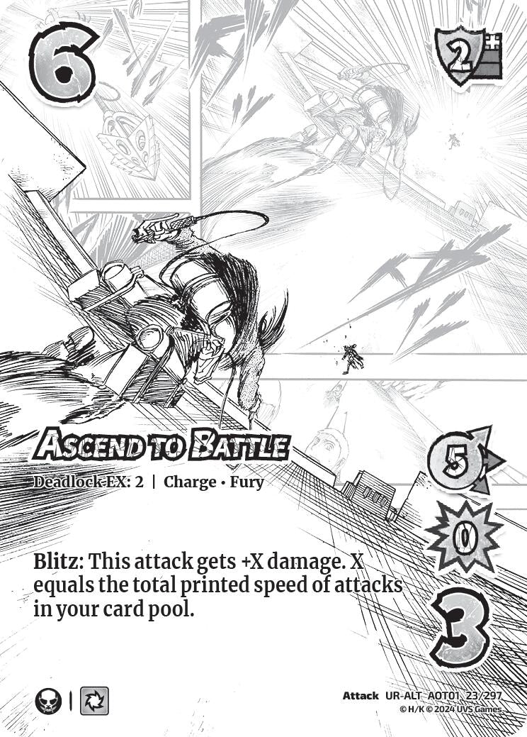 Ascend to Battle (Alternate Art) (23) [AOT1] - UniVersus Single