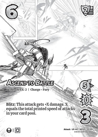 Ascend to Battle (Alternate Art) (23) [AOT1] - UniVersus Single