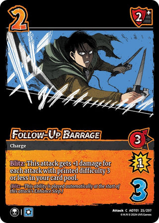 Follow-Up Barrage (25) [AOT1] - UniVersus Single