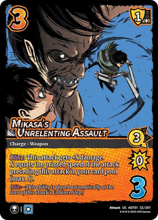 Mikasa’s Unrelenting Assault (32) [AOT1] - UniVersus Single