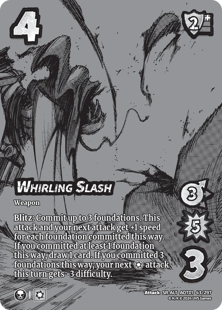 Whirling Slash (Alternate Art) (43) [AOT1] - UniVersus Single