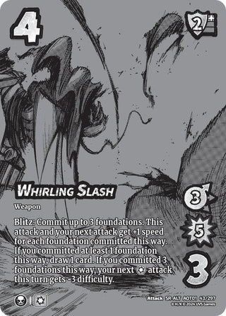 Whirling Slash (Alternate Art) (43) [AOT1] - UniVersus Single
