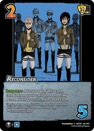 Reconsider (56) [AOT1] - UniVersus Single