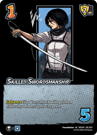 Skilled Swordsmanship (58) [AOT1] - UniVersus Single
