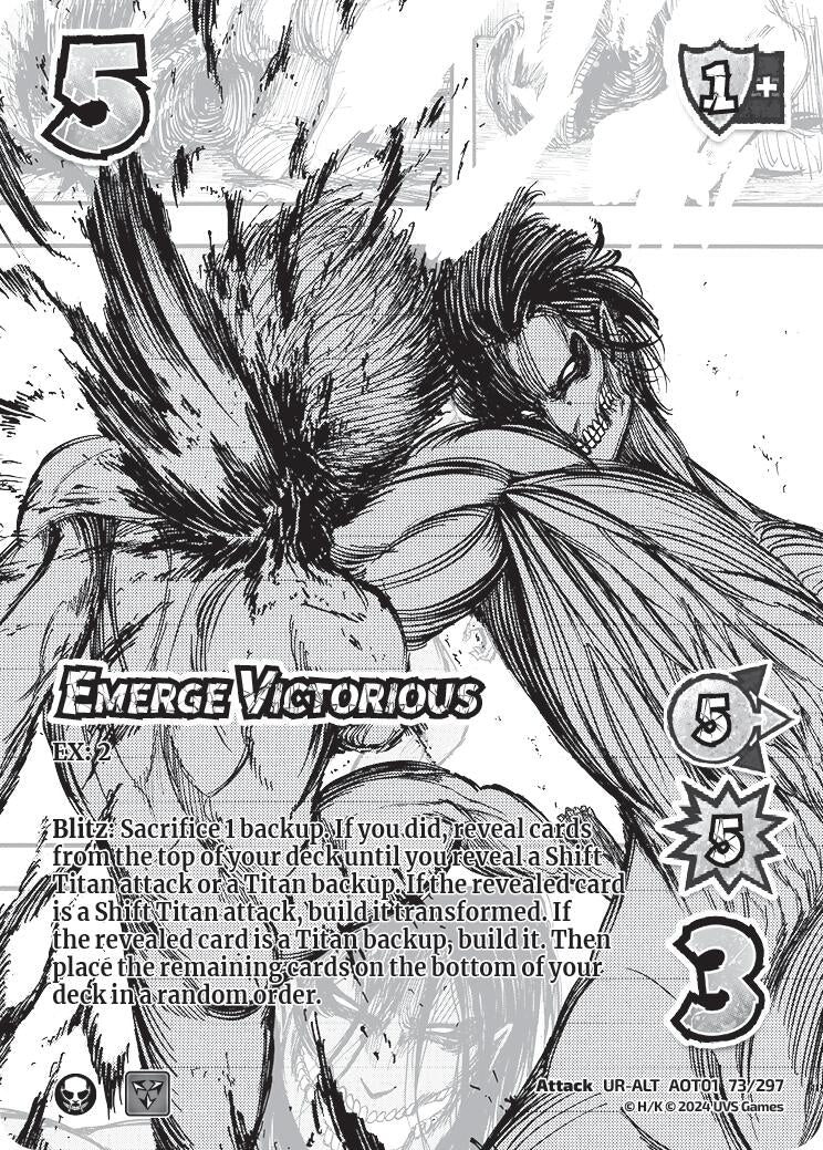Emerge Victorious (Alternate Art) (73) [AOT1] - UniVersus Single
