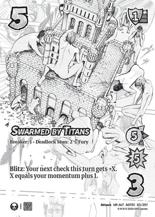 Swarmed by Titans (Alternate Art) (83) [AOT1] - UniVersus Single