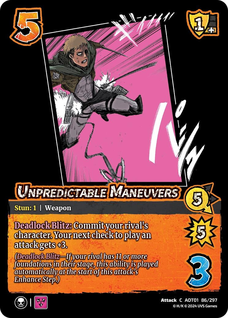 Unpredictable Maneuvers (86) [AOT1] - UniVersus Single