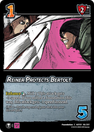 Reiner Protects Bertolt (98) [AOT1] - UniVersus Single