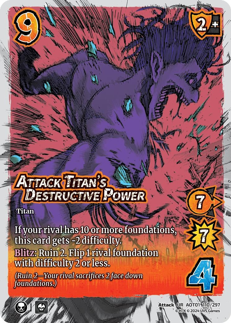 Attack Titan’s Destructive Power (110) [AOT1] - UniVersus Single