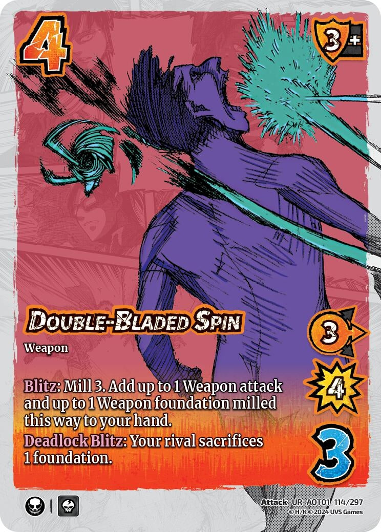 Double-Bladed Spin (114) [AOT1] - UniVersus Single
