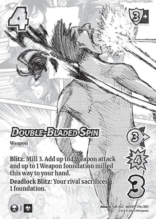 Double-Bladed Spin (Alternate Art) (114) [AOT1] - UniVersus Single