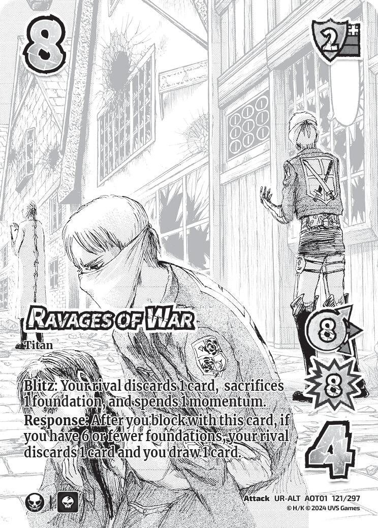 Ravages of War (Alternate Art) (121) [AOT1] - UniVersus Single