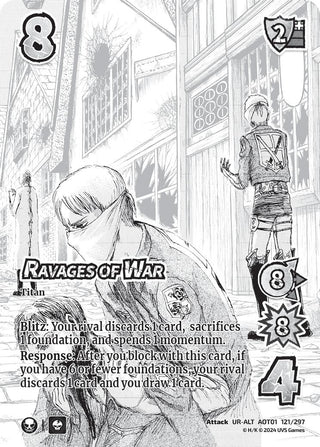 Ravages of War (Alternate Art) (121) [AOT1] - UniVersus Single